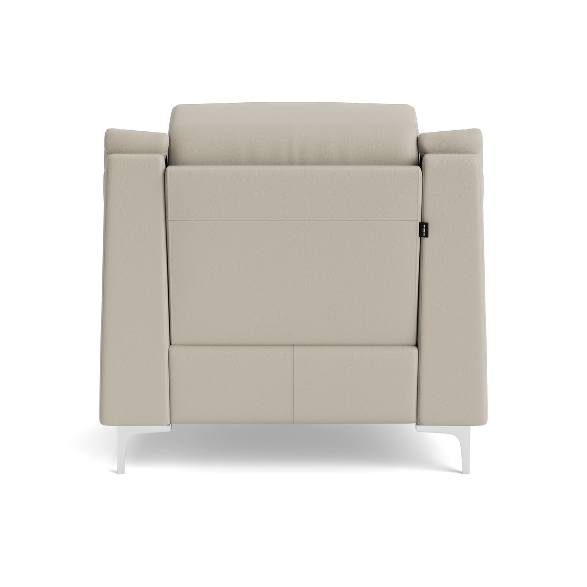 Nicoletti Carmen Recliner Armchair - Power Recliner Chair CB - Power Recliner with USB — Feet: Shiny Metal / Torello PS Tortora 328, gallery image 2