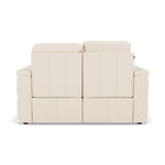 Nicoletti Giacomo 2 Seater Recliner Sofa - 2 Seater Sofa Power Recl Lumber Support CB Torello - Power With Power Headrest Footrest Lumbar & USB — Torello PS Bianco 93, gallery image 2