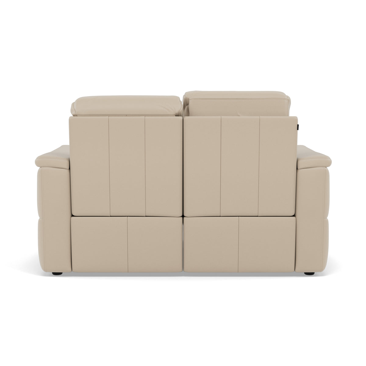 Nicoletti Giacomo 2 Seater Recliner Sofa - 2 Seater Sofa Power Recl Lumber Support CB Torello - Power With Power Headrest Footrest Lumbar & USB — Torello PS Fango 352, gallery image 2
