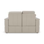 Nicoletti Giacomo 2 Seater Recliner Sofa - 2 Seater Sofa Power Recl Lumber Support CB Torello - Power With Power Headrest Footrest Lumbar & USB — Torello PS Tortora 328, gallery image 2