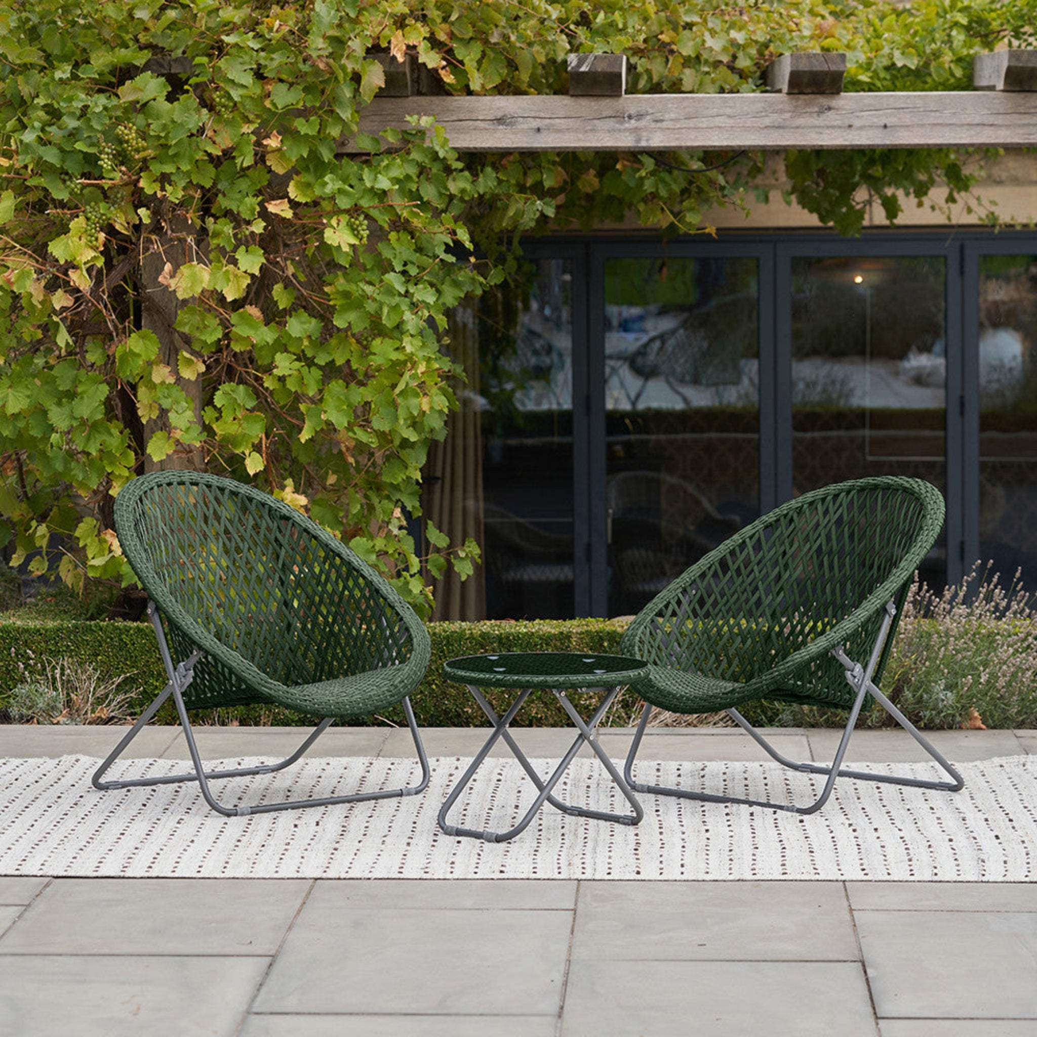 Tobs Lounge Bistro Set Green Sterling Home 1