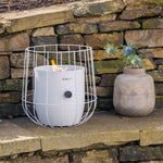 Cosiscoop Basket White Lantern - Cosiscoop Basket White Lantern Sterling Home 1