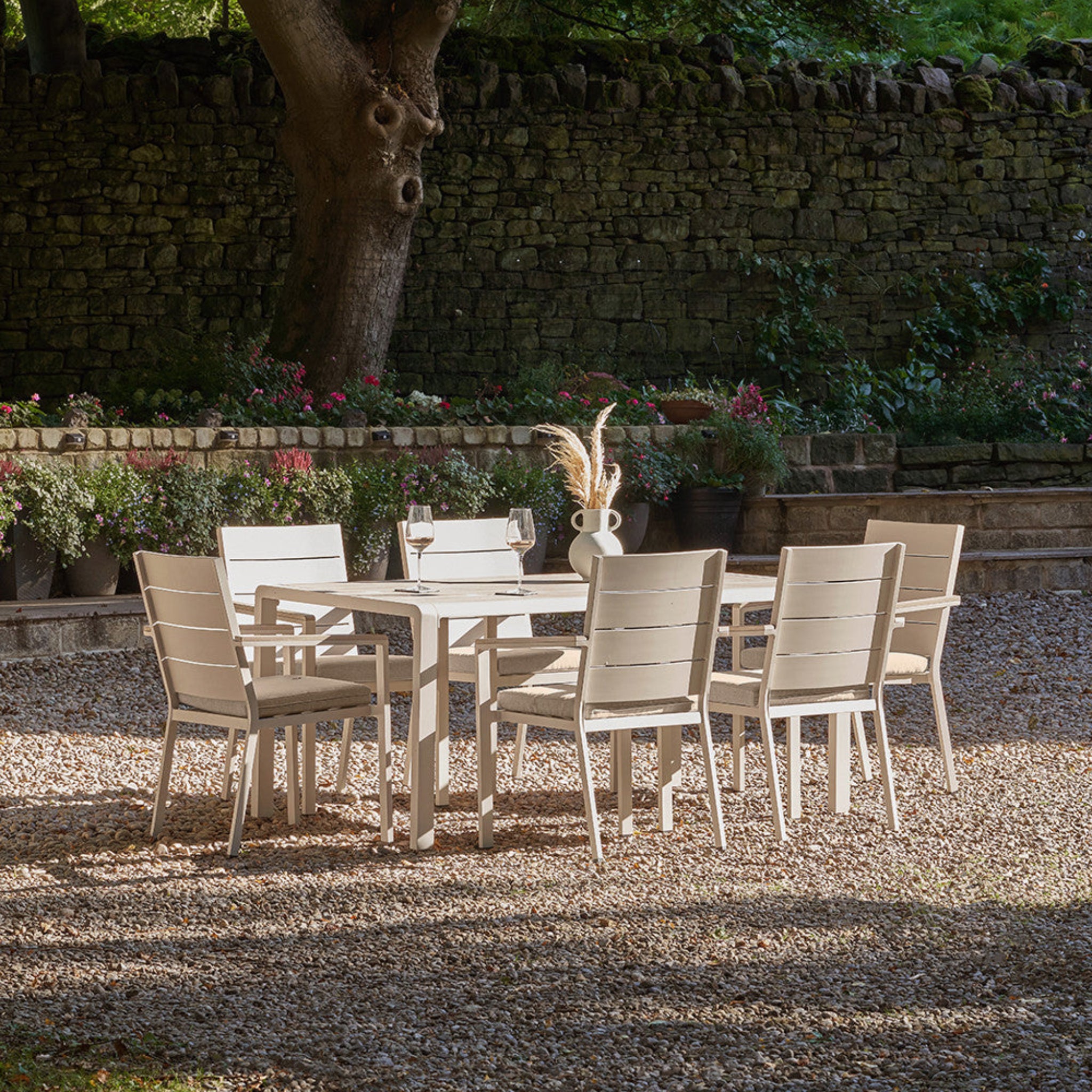 Aruba Outdoor 6 Seater Dining Set - Aruba 6 Seat Dining Set Dining Sets Sterling Home 1