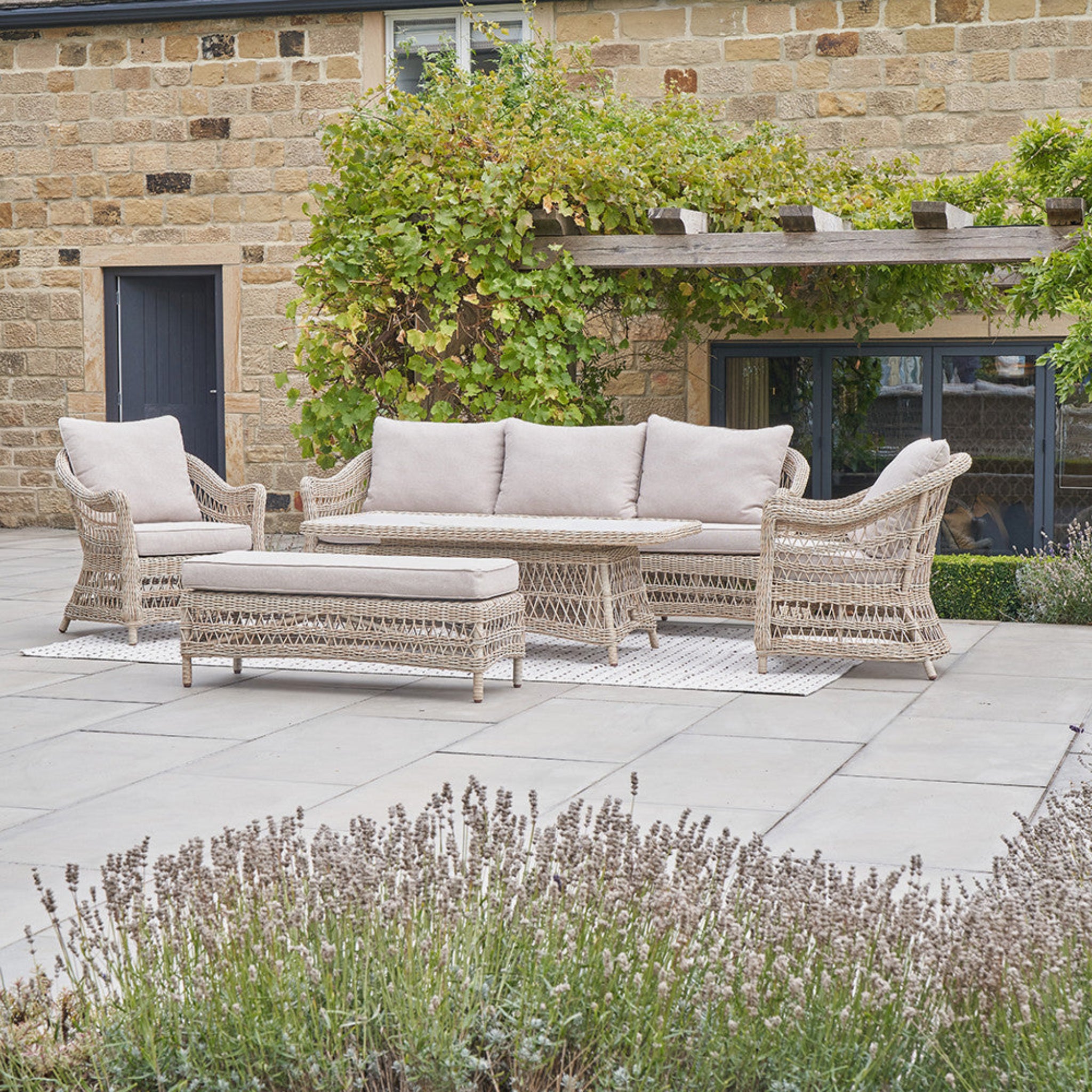 Pattaya Outdoor Sofa Set Lounge Sets Sterling Home 1