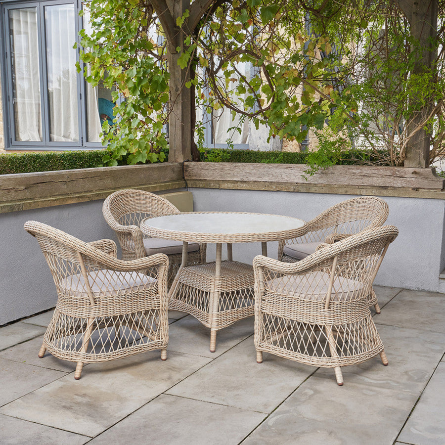 Pattaya Outdoor 4 Seater Dining Set Sterling Home 1