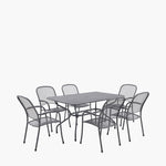 Carlo 6 Seat Dining Set Sterling Home 2