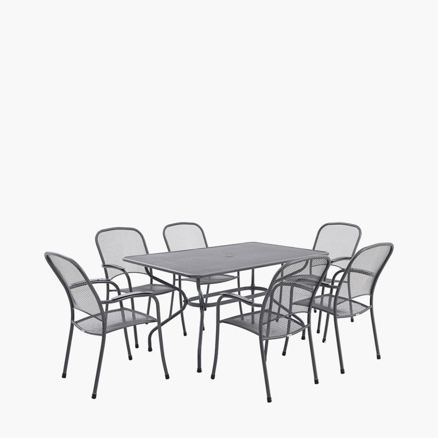 Carlo 6 Seat Dining Set Sterling Home 2