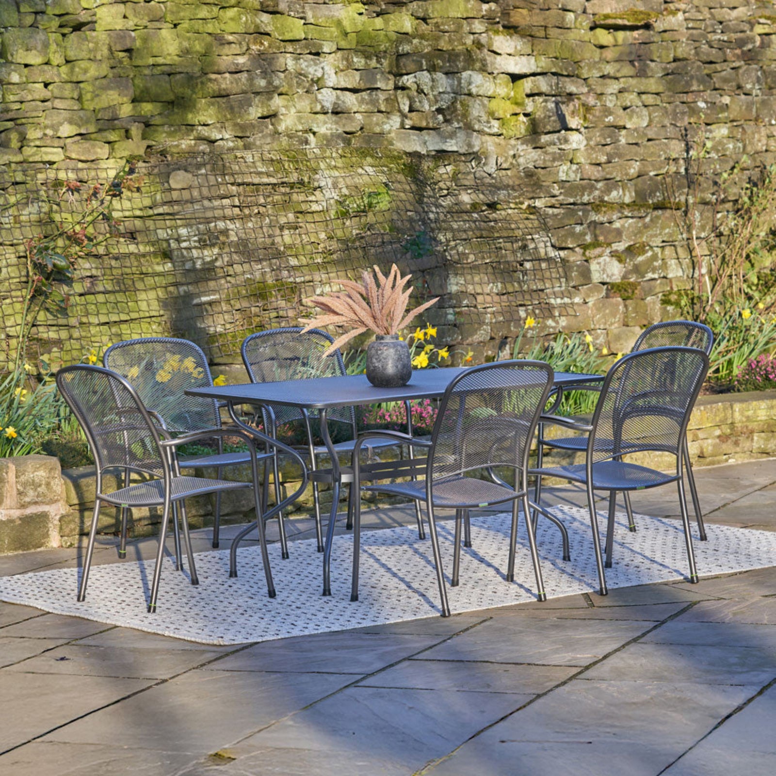 Carlo 6 Seat Dining Set Sterling Home 1