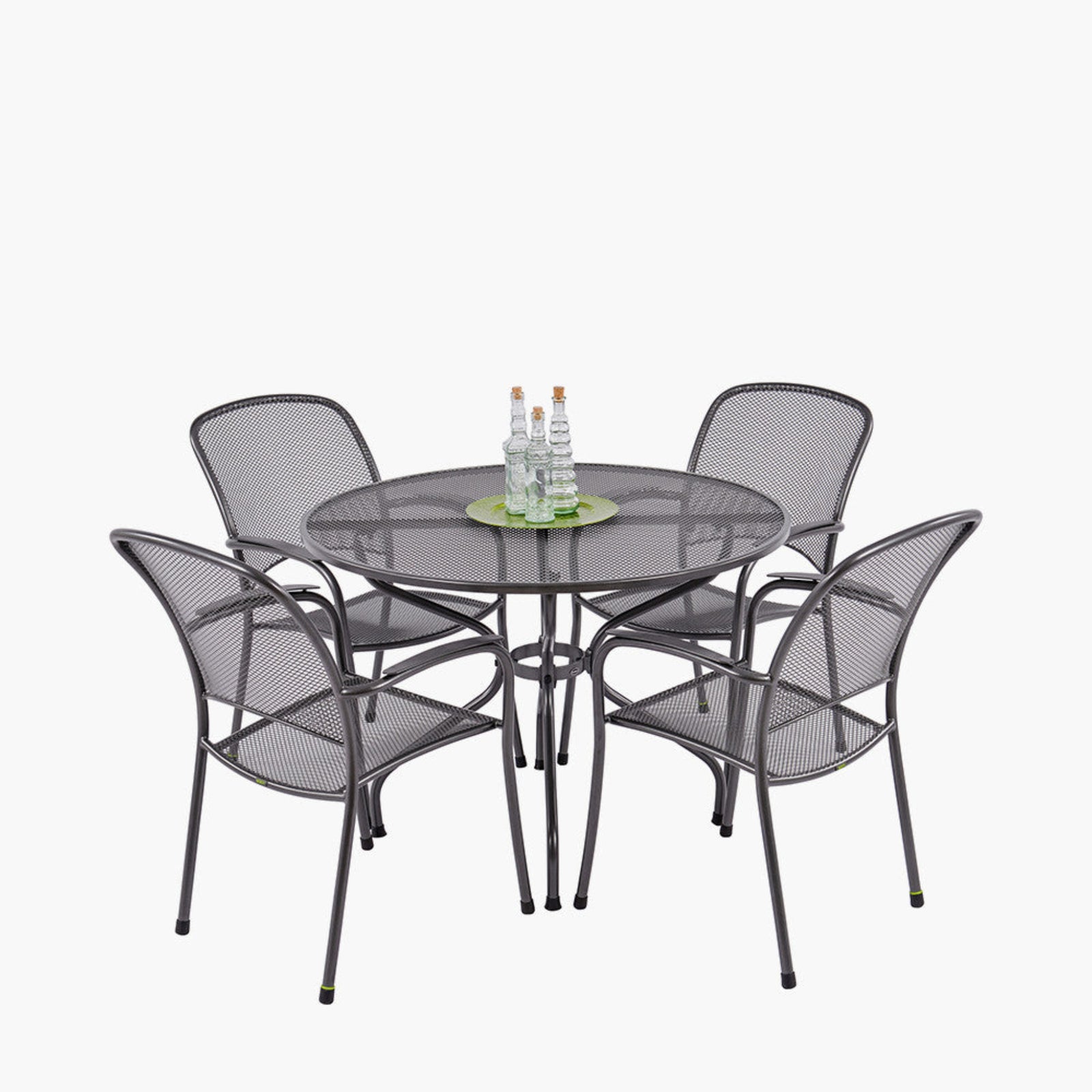 Carlo Round 4 Seater Dining Set - Carlo 4 Seat Dining Set Sterling Home 2