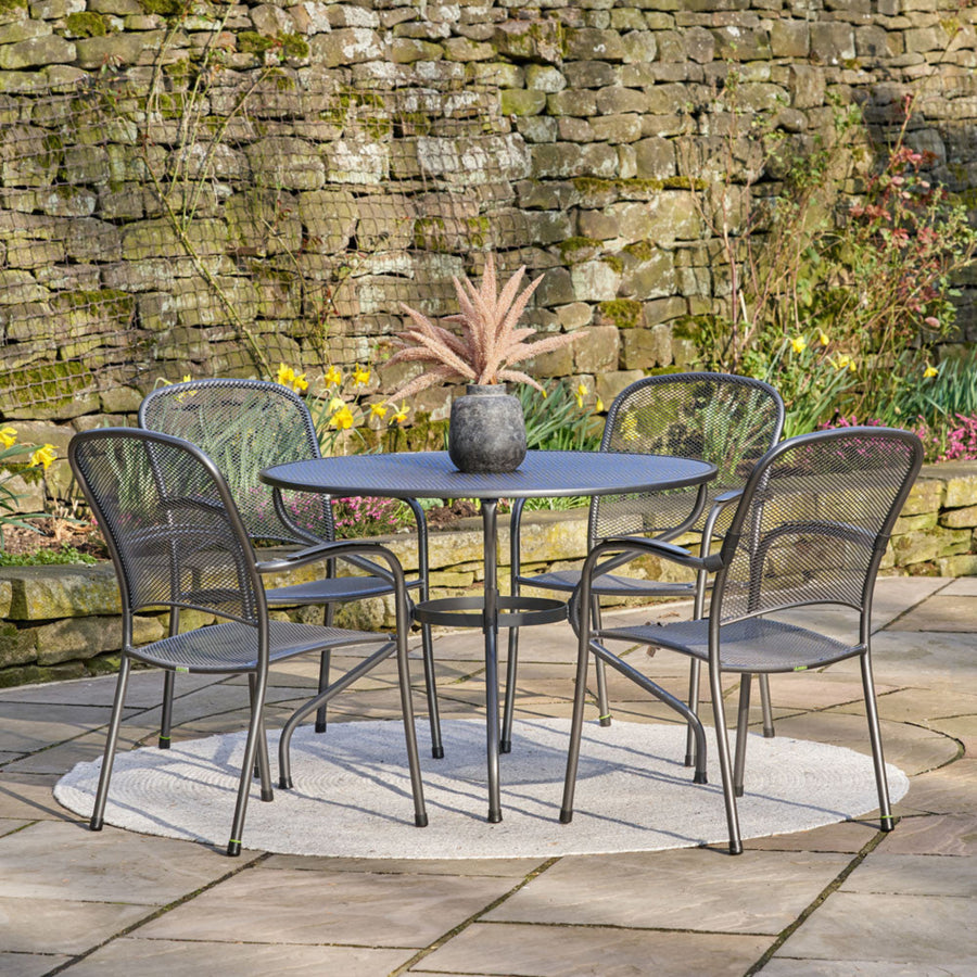 Carlo Round 4 Seater Dining Set - Carlo 4 Seat Dining Set Sterling Home 1