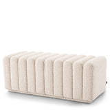 Eichholtz Bente Bench Stool Boucle Cream