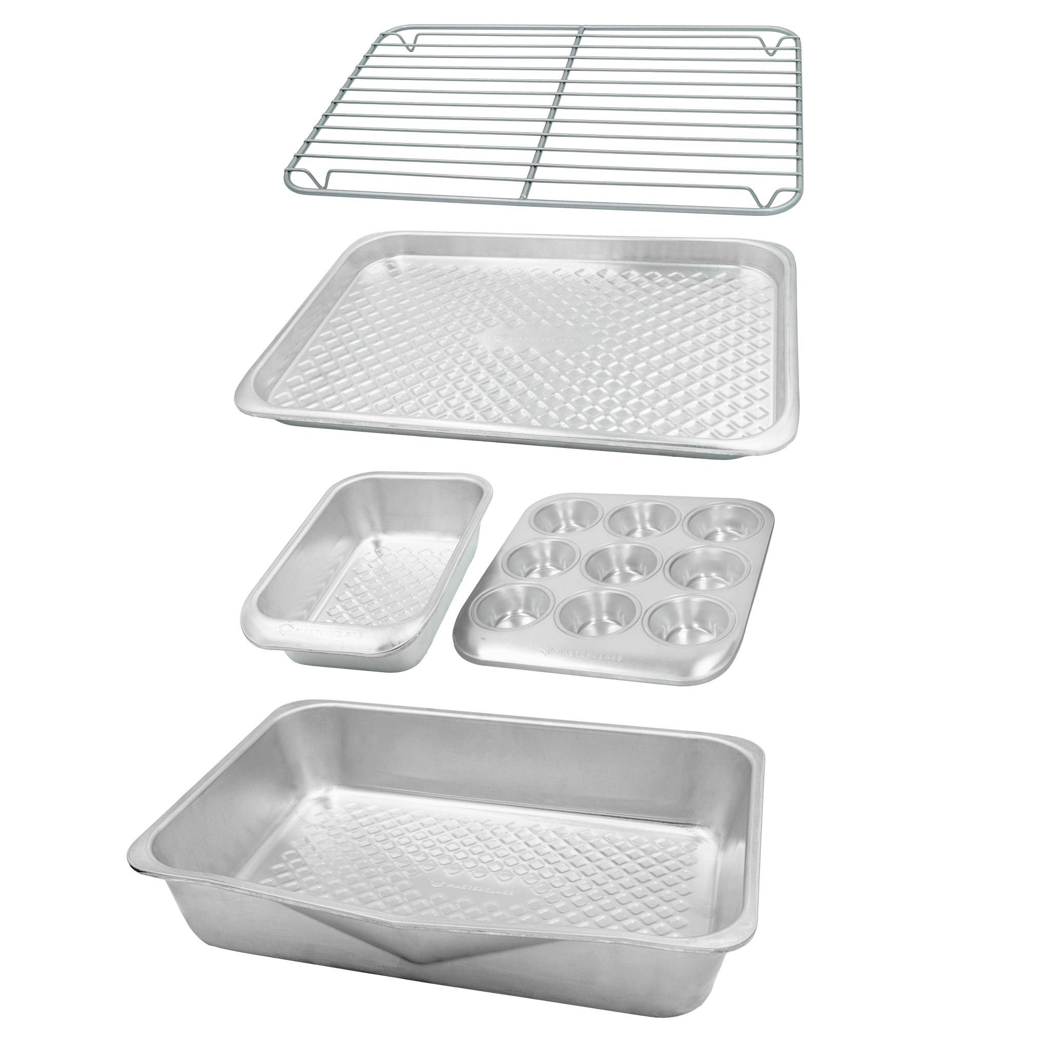 MasterClass 5 Piece Aluminium Stacking Baking Set Sterling Home 1
