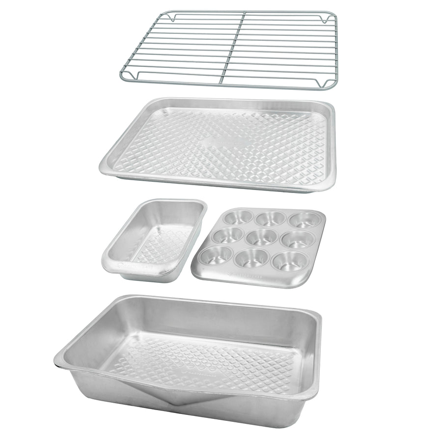 MasterClass 5 Piece Aluminium Stacking Baking Set Sterling Home 1