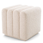 Eichholtz Bente Stool Boucle Cream - Stool Boucle Cream Footstools Sterling Home 1