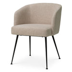 Eichholtz Aiden Dining Chair Renato Off-White Black Legs - Aiden Dining Chair Renato Off-White Chairs Sterling Home 1