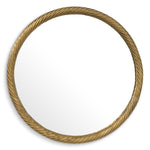 Eichholtz Salvi Round Mirror Vintage Brass Finish - Salvi Round Mirror Vintage Brass Finish Accessories Sterling Home 1