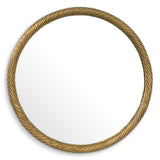 Eichholtz Salvi Round Mirror Vintage Brass Finish