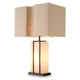 Eichholtz Graham Table Lamp Bronze Highlight Finish Alabaster
