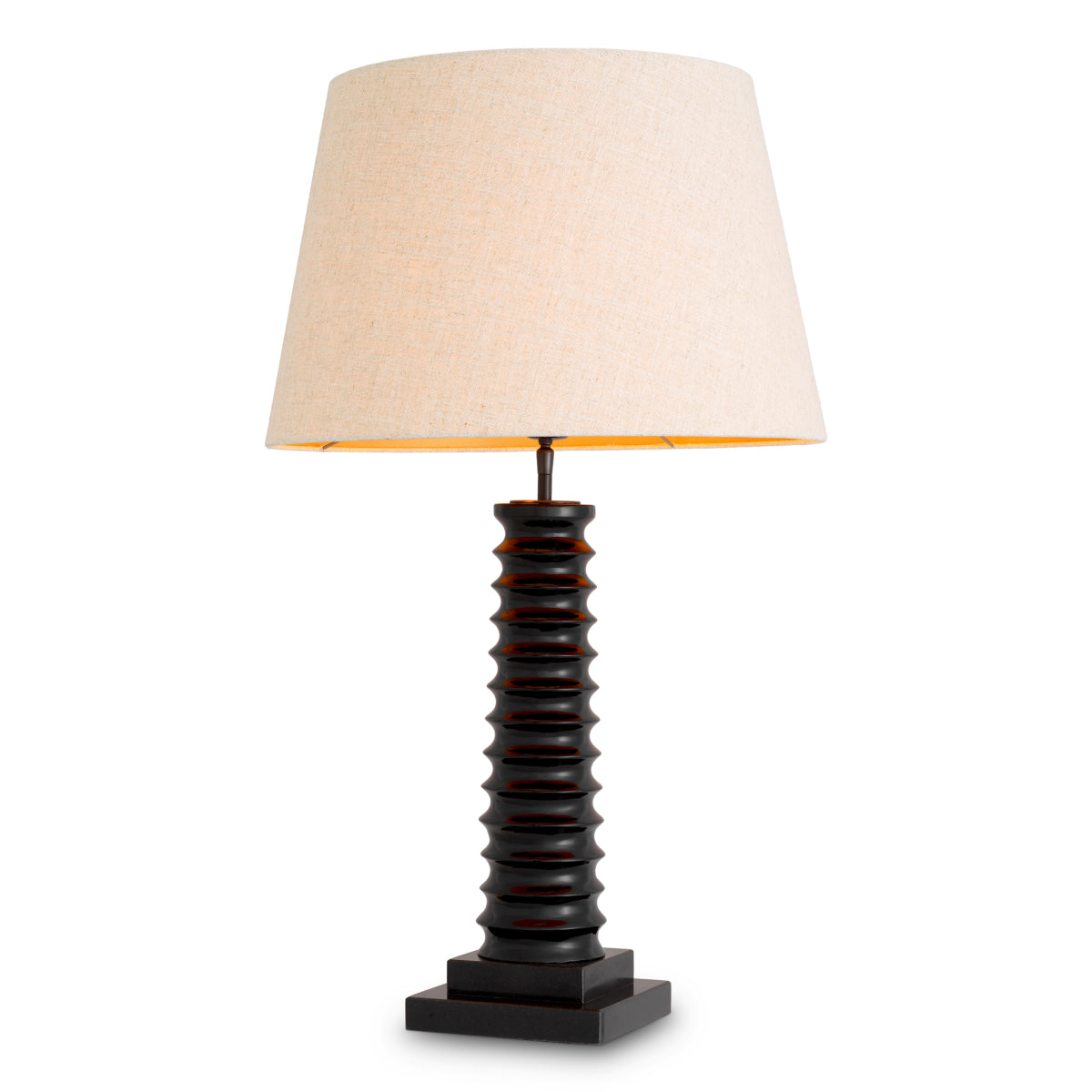 Eichholtz Callao Table Lamp Piano Black With Black Granite Base - Table Lamp Callao Accessories Sterling Home 1