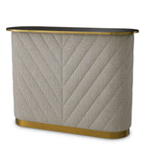 Eichholtz Matthew Bar Forrester Off-White Black Beveled Glass Brushed Brass Finish