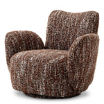 Eichholtz Merida Swivel Chair Boucle Sonata Red - Swivel Chair Boucle Sonata Red Armchairs Sterling Home 1