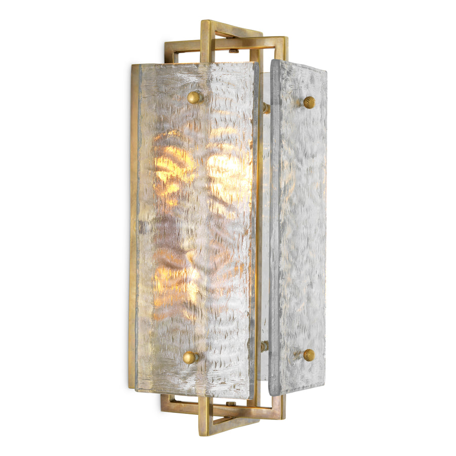 Eichholtz Solara Wall Lamp Vintage Brass Finish - Wall Lamp Solara Accessories Sterling Home 1