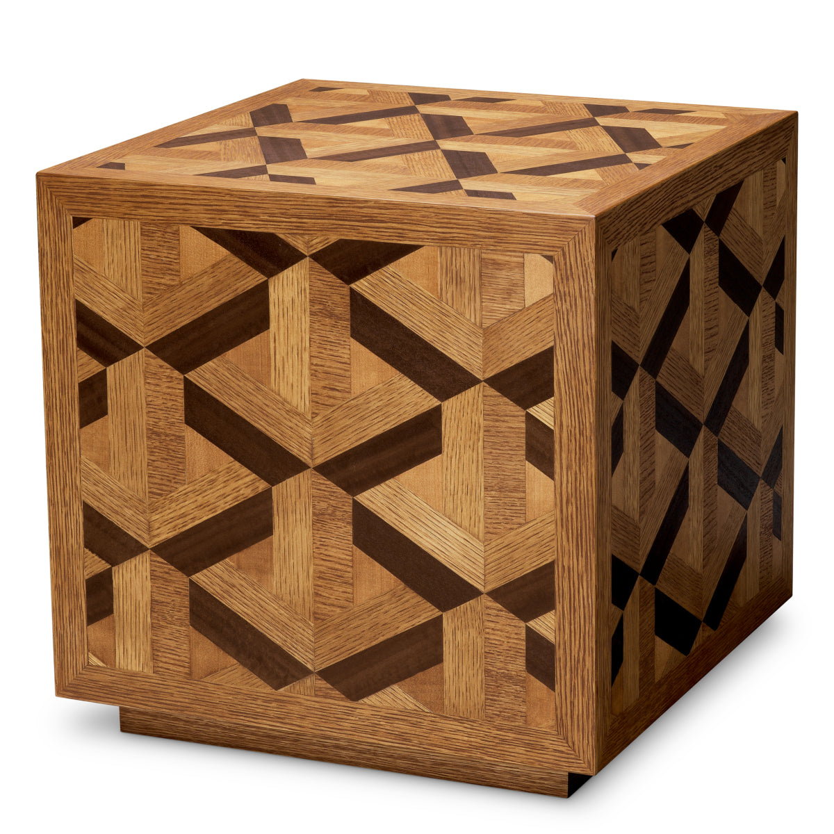 Eichholtz Rubicon Side Table Oak Veneer - Side Table Oak Veneer Side Tables Sterling Home 1