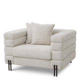 Eichholtz York Armchair Seashell Off-White Bronze Finish