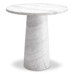 Eichholtz Terry Side Table White Marble - Side Table White Marble Side Tables Sterling Home 1