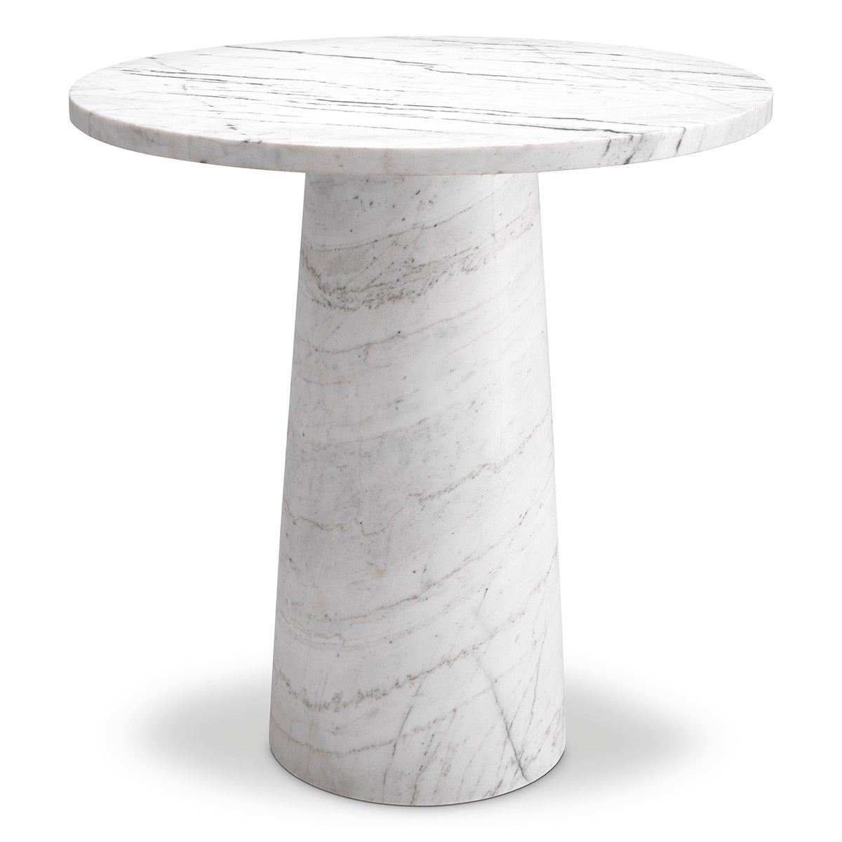 Eichholtz Terry Side Table White Marble - Side Table White Marble Side Tables Sterling Home 1