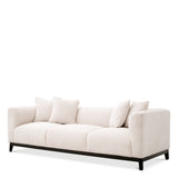 Eichholtz Corso 3 Seater Sofa Lyssa Off-White Black Finish Base