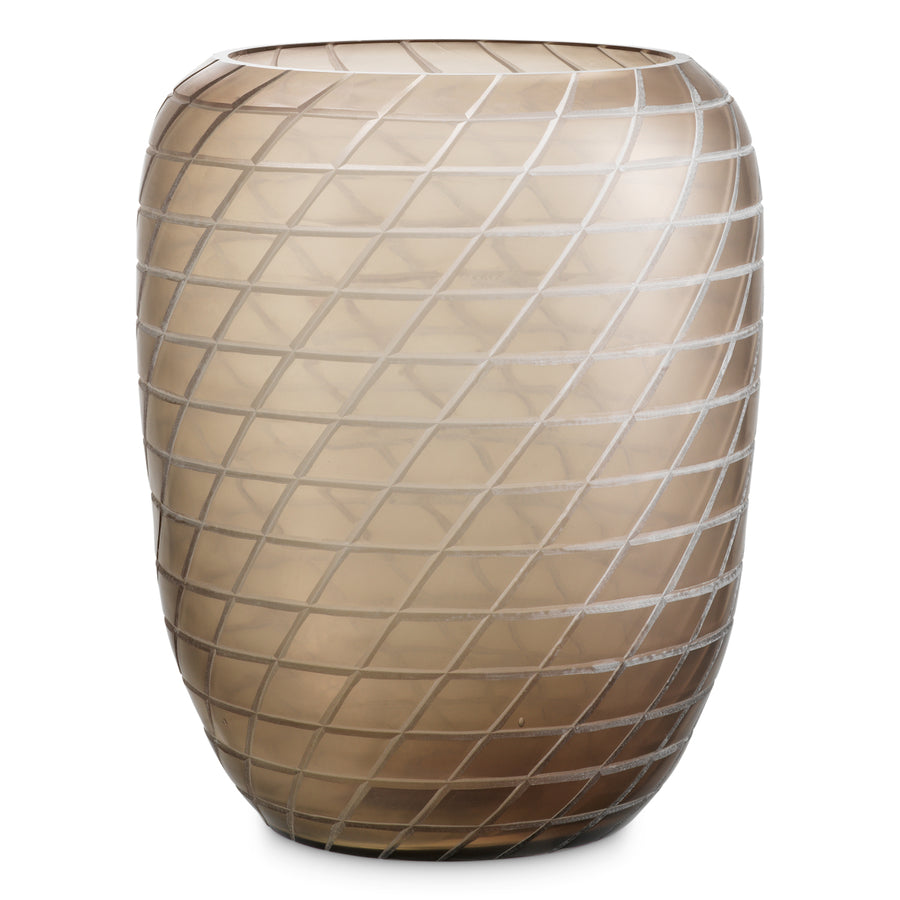 Eichholtz Tarano L Vase Recycled Sand Glass - Tarano L Vase Recycled Sand Glass Accessories Sterling Home 1