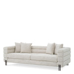 Eichholtz York 3 Seater Sofa Seashell Off-White Bronze Finish - 3 Seater Sofa Seashell Off-White Armchairs Sterling Home 1