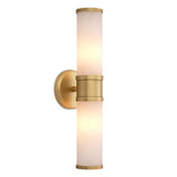Eichholtz Claridges Double Wall Lamp Antique Brass And Alabaster