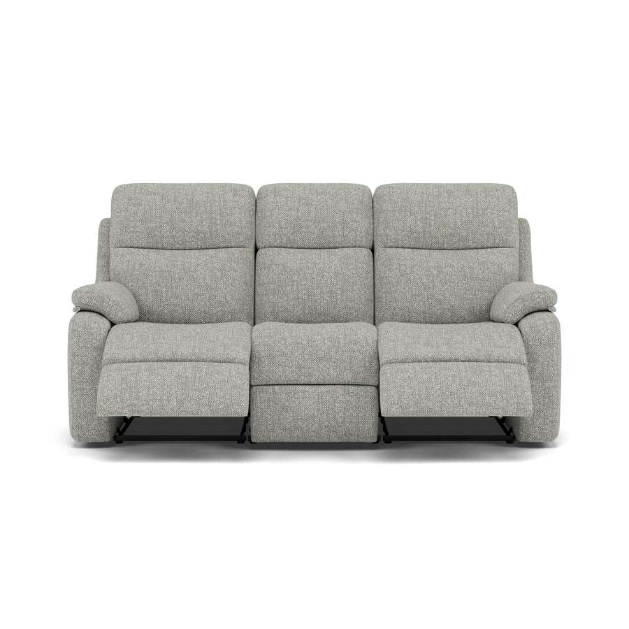 G Plan Kingsbury 3 Seater Recliner Sofa - 3 Seater Manual Double Recliner Grade B - Manual Recliner 3 Seater Sofas Sterling Home 1 B030 Remco Light Grey