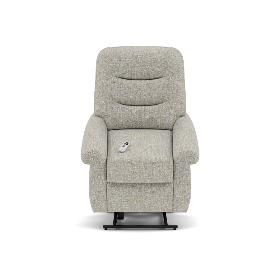 G Plan Holmes Elevate Small Recliner Armchair - Dual Motor Elevate Small Recliner Grade B Sterling Home 1 B102 Shore Oatmeal