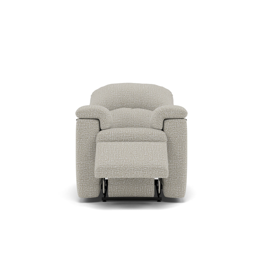 G Plan Chloe Small Recliner Armchair - Small Recliner Chair Grade B - Manual Recliner Sterling Home 1 B102 Shore Oatmeal