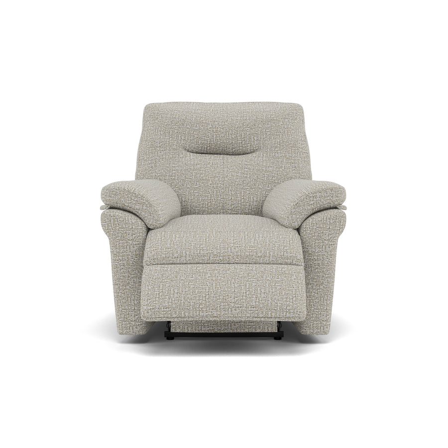 G Plan Seattle Recliner Armchair - Power Recliner Chair with USB & Lumbar Grade B - Power Recliner with Lumbar Support & USB Sterling Home 1 B102 Shore Oatmeal