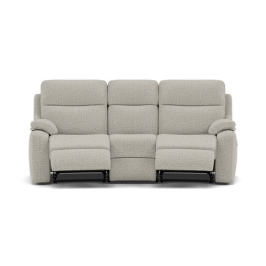 G Plan Kingsbury 3 Seater Curved Recliner Sofa - 3 Seater Power Recliner Curved Sofa Double with USB Grade B - Power Recliner with USB 3 Seater Sofas Sterling Home 1 B102 Shore Oatmeal