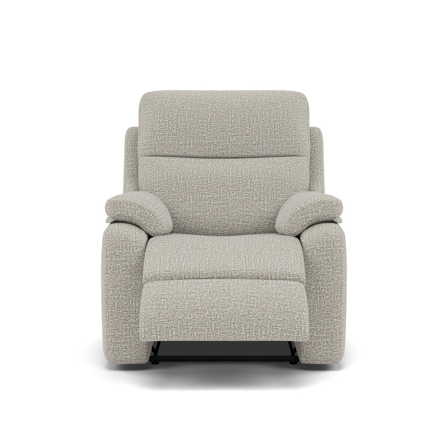G Plan Kingsbury Recliner Armchair - Power Recliner Chair with USB Grade B - Power Recliner with USB Sterling Home 1 B102 Shore Oatmeal