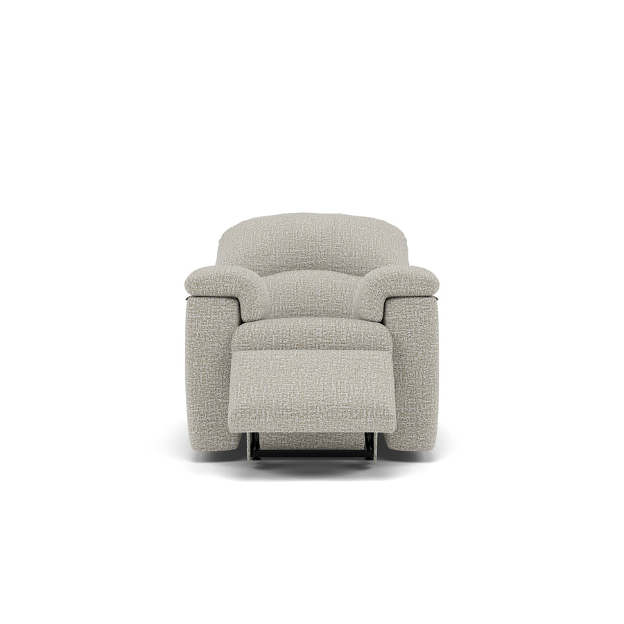 G Plan Chloe Small Recliner Armchair - Small Power Recliner Chair Grade B - Power Recliner Sterling Home 1 B102 Shore Oatmeal