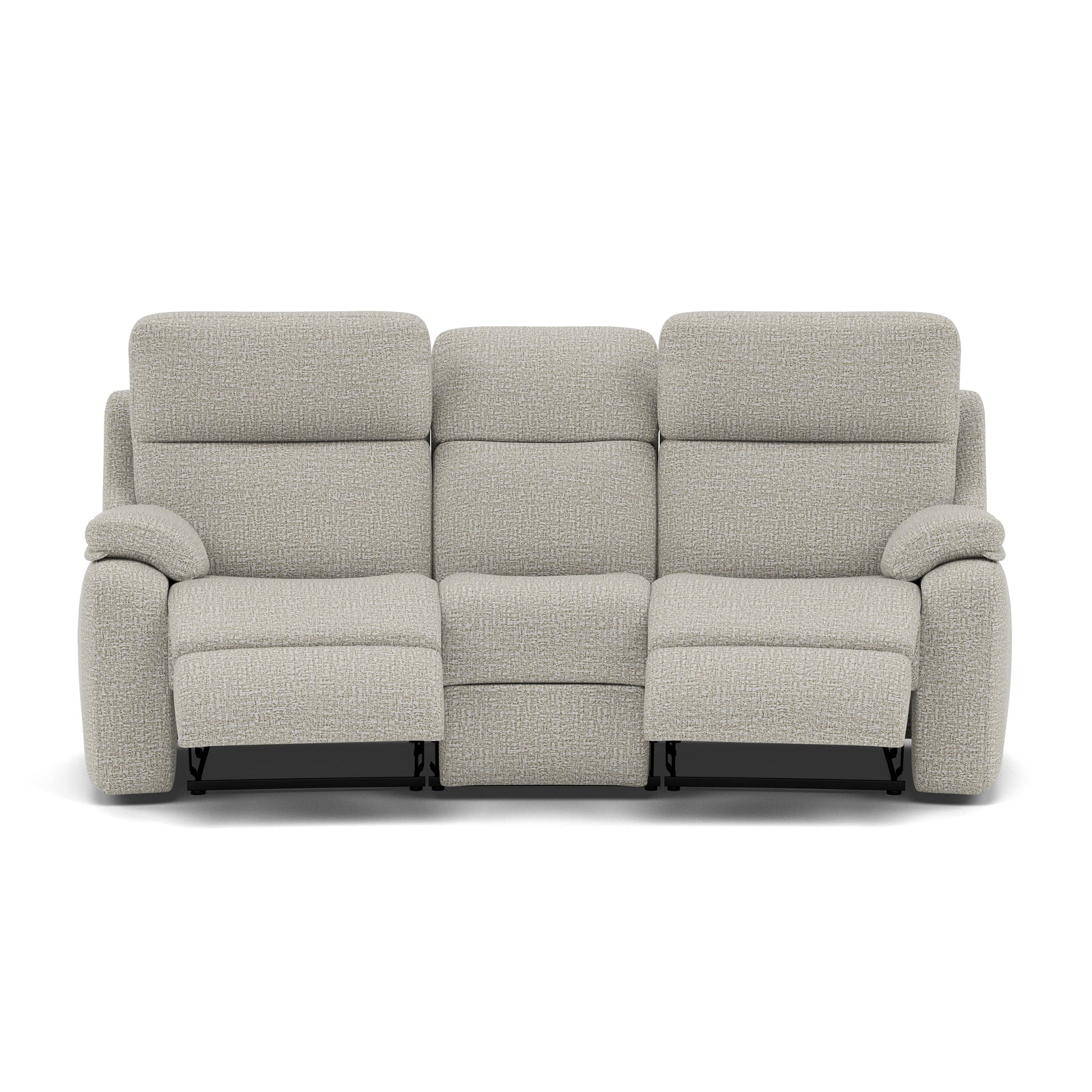 G Plan Kingsbury 3 Seater Curved Recliner Sofa - 3 Seater Power Recliner Curved Sofa Headrest + Lumbar with USB Grade B - Power with Power Headrest, Lumbar & USB 3 Seater Sofas Sterling Home 1 B102 Shore Oatmeal