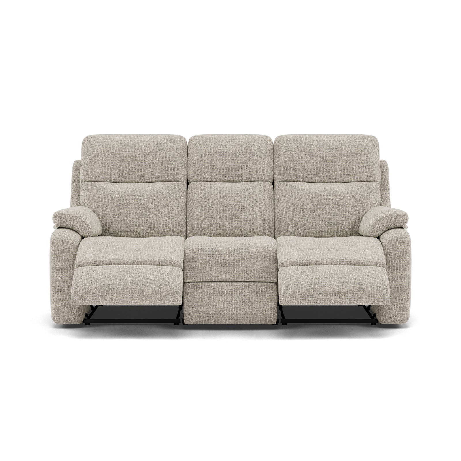 G Plan Kingsbury 3 Seater Recliner Sofa - 3 Seater Manual Double Recliner Grade B - Manual Recliner 3 Seater Sofas Sterling Home 7 B920 Waffle Taupe
