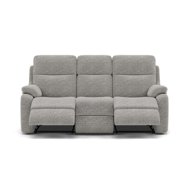 G Plan Kingsbury 3 Seater Recliner Sofa - 3 Seater Manual Double Recliner Grade B - Manual Recliner 3 Seater Sofas Sterling Home 8 B921 Waffle Smoke