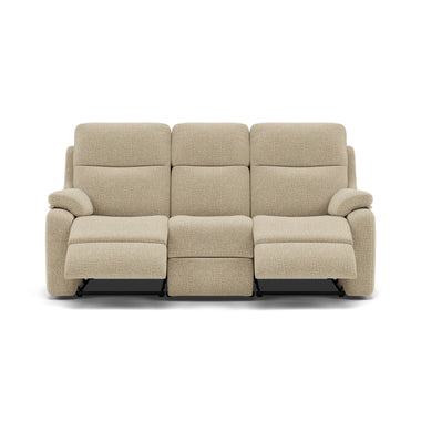 G Plan Kingsbury 3 Seater Recliner Sofa - 3 Seater Manual Double Recliner Grade B - Manual Recliner 3 Seater Sofas Sterling Home 9 B922 Waffle Caramel