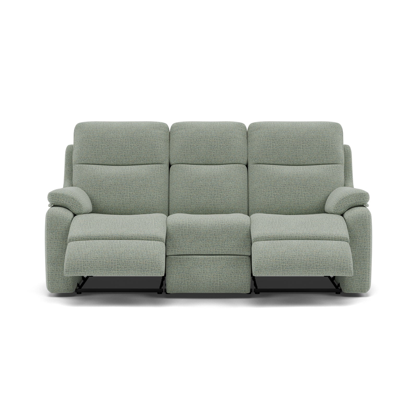 G Plan Kingsbury 3 Seater Recliner Sofa - 3 Seater Manual Double Recliner Grade B - Manual Recliner 3 Seater Sofas Sterling Home 10 B924 Waffle Mist