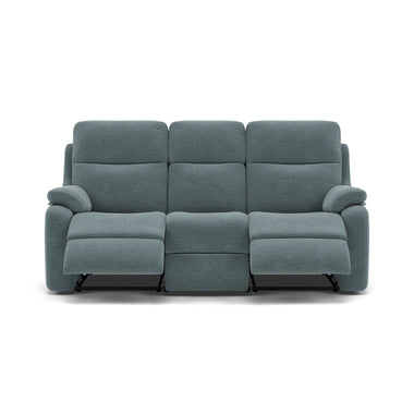 G Plan Kingsbury 3 Seater Recliner Sofa - 3 Seater Manual Double Recliner Grade B - Manual Recliner 3 Seater Sofas Sterling Home 11 B925 Waffle Marine