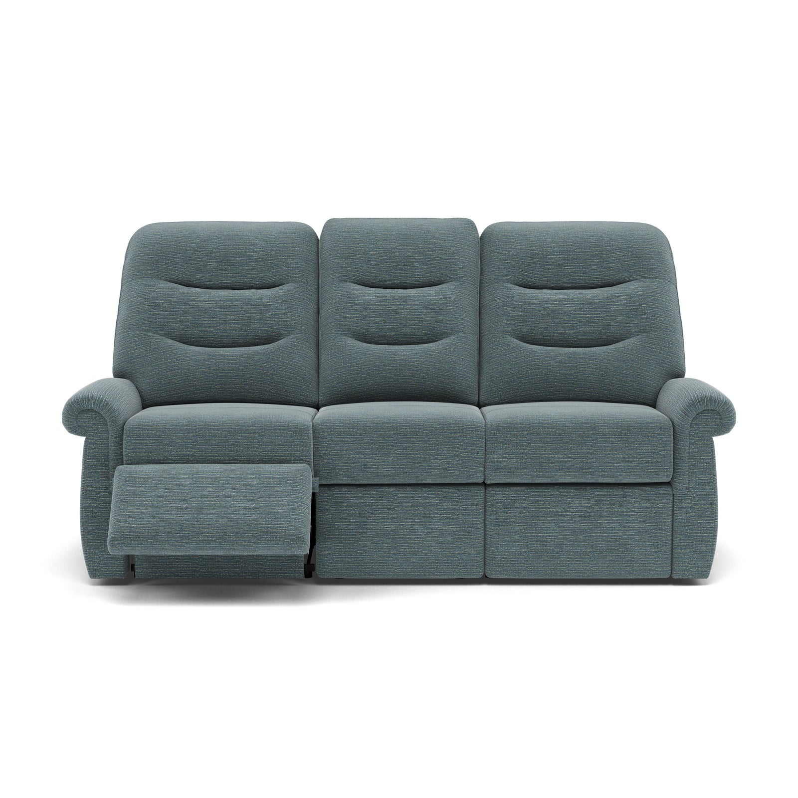 G Plan Holmes 3 Seater Recliner Sofa - 3 Seater Power Recliner Sofa (Right) Grade B - Right Hand Recliner 3 Seater Sofas Sterling Home 3 B925 Waffle Marine
