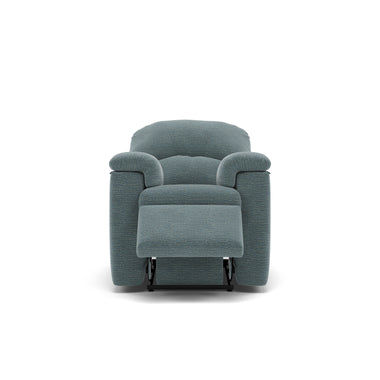 G Plan Chloe Small Recliner Armchair - Small Recliner Chair Grade B - Manual Recliner Sterling Home 3 B925 Waffle Marine