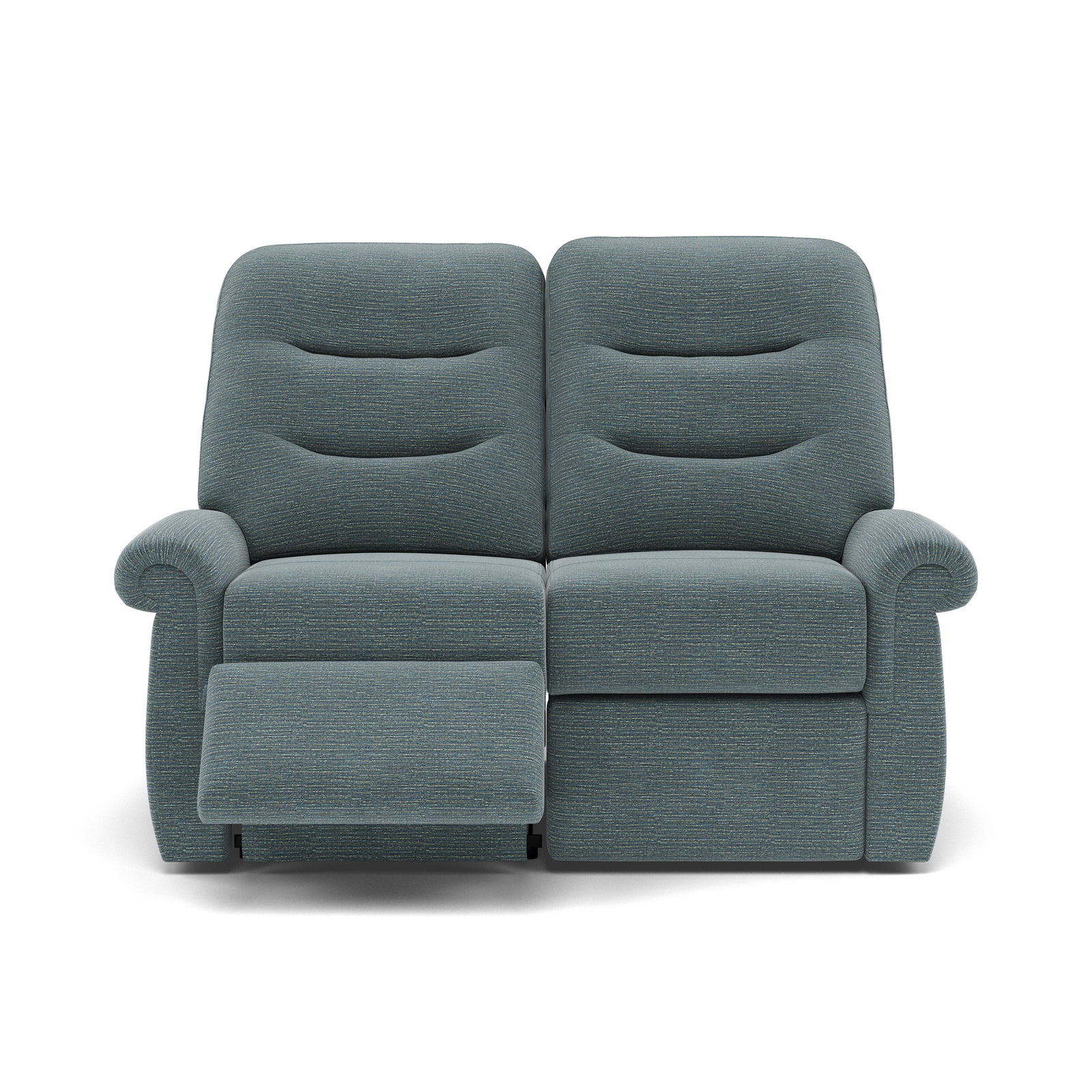 G Plan Holmes 2 Seater Recliner Sofa - 2 Seater Power Recliner Sofa (Right) Grade B - Right Hand Recliner 2 Seater Sofas Sterling Home 3 B925 Waffle Marine